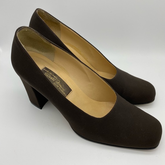 ☘️5 for $40☘️ Vintage Sesto Meucci of Florence Made in Italy Block Heels Size 7M - Picture 13 of 15